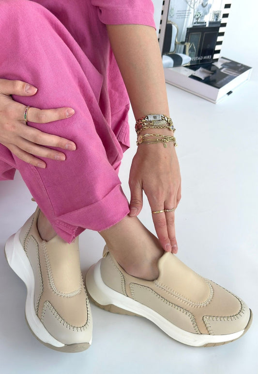 Kendy Bej Cilt Spor Ayakkabı